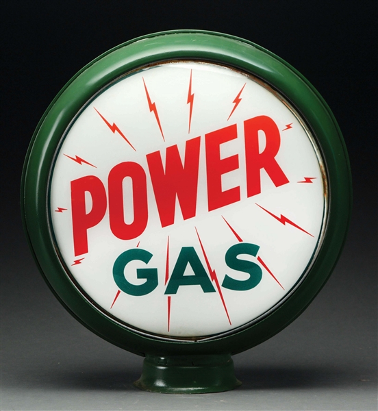 POWER GAS COMPLETE 15" GLOBE ON METAL BODY. 