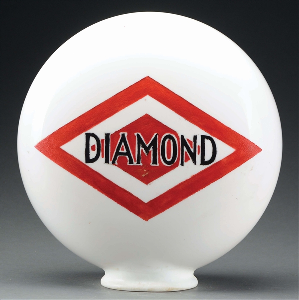DX DIAMOND GASOLINE ONE PIECE ETCHED GLOBE.