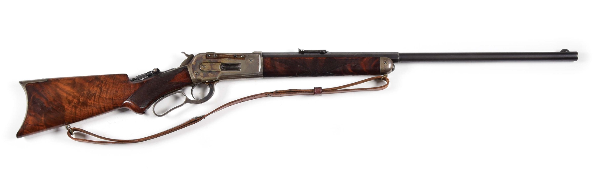 (A) ANTIQUE WINCHESTER 1886 DELUXE LEVER ACTION RIFLE IN .45-70 (1896).