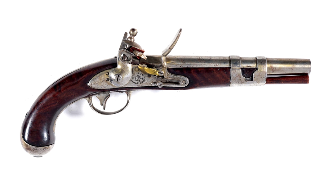 (A) EXTREMELY RARE U.S. MODEL 1813 FLINTLOCK SHIPS PISTOL BY NORTH.