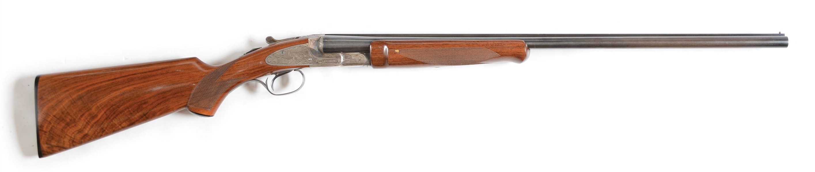 (C) SCARCE AND LATE L. C. SMITH IDEAL SIDE BY SIDE SHOTGUN IN 20 BORE.