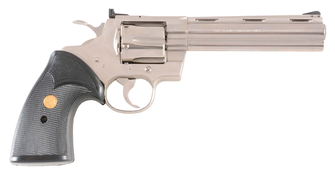 (M) COLT PYTHON DOUBLE ACTION REVOLVER WITH BOX (1980).
