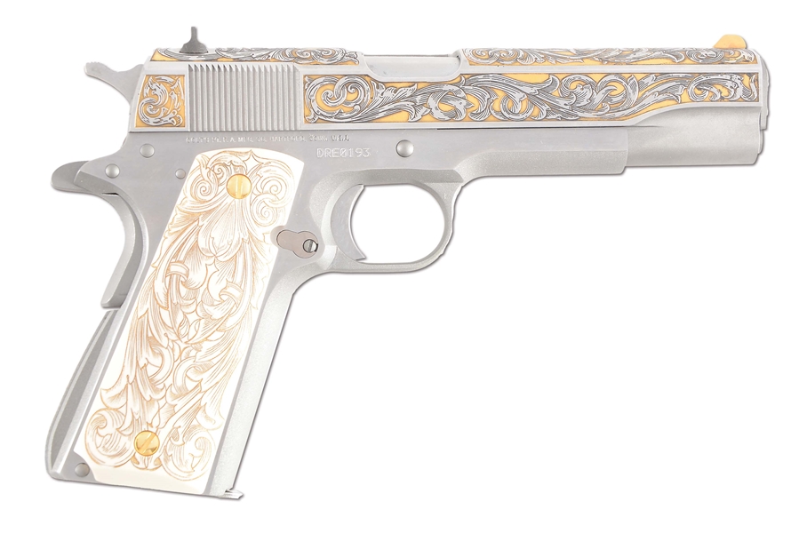 (M) BOXED COLT GOVERNMENT SERIES 70 ENGRAVED 1911-A1.