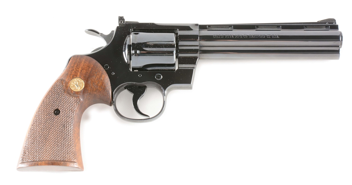 (C) COLT PYTHON DOUBLE ACTION REVOLVER IN BOX (1967).
