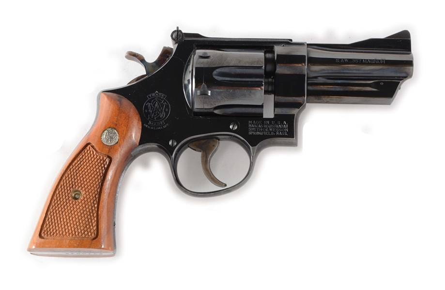 (C) BOXED SMITH & WESSON MODEL 27-2 DOUBLE ACTION REVOLVER.