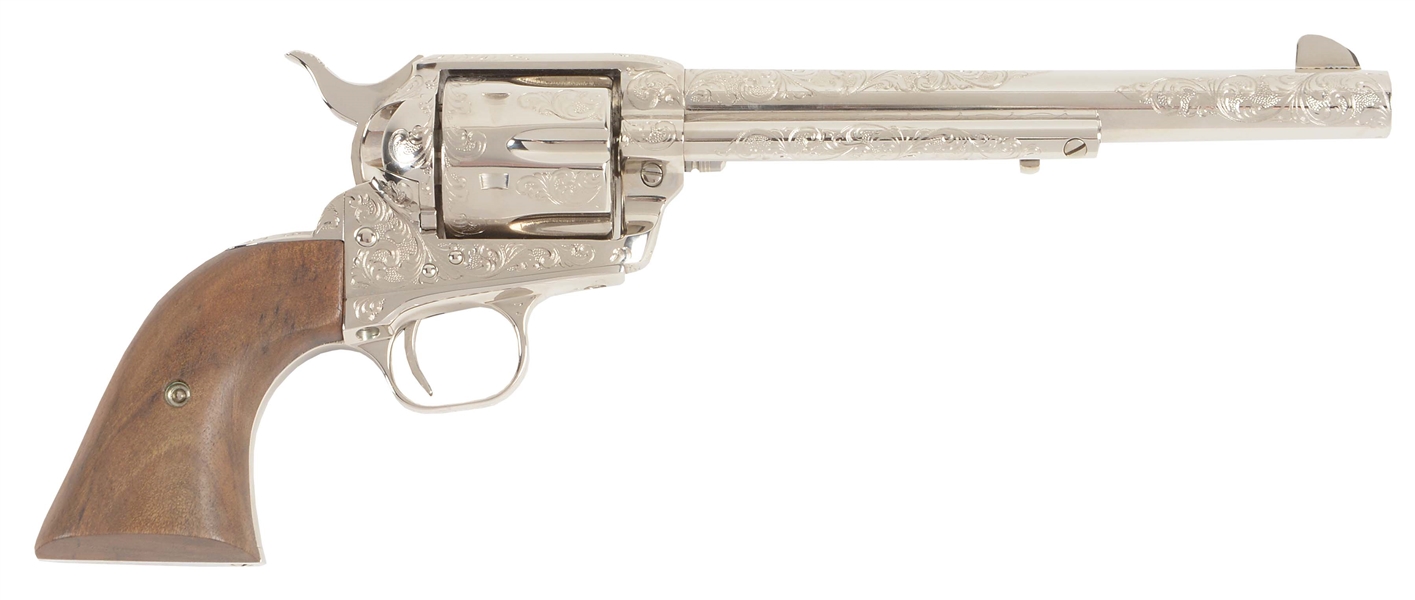 (M) WONDERFUL CLASS "C" FACTORY ENGRAVED THIRD GENERATION COLT SINGLE ACTION ARMY REVOLVER.