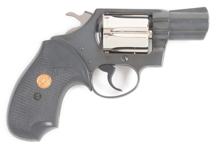 (C) BEAUTIFUL AND RARE COLT DETECTIVE SPECIAL REVOLVER IN TWO TONE FINISH WITH ORIGINAL BOX AND PAPERWORK.