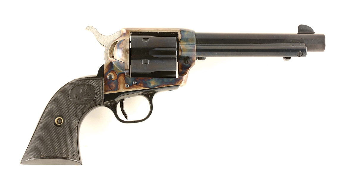 (C) BOXED COLT SECOND GENERATION SINGLE ACTION ARMY REVOLVER (1969).