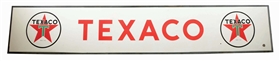 TEXACO GASOLINE LARGE PORCELAIN SERVICE STATION SIGN W/ SELF FRAMED EDGE.