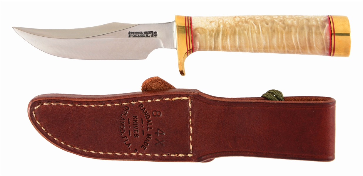 SPECIAL ORDER RANDALL TROUT & BIRD WITH NEVER BEFORE SEEN MUSK-OX HORN HANDLE