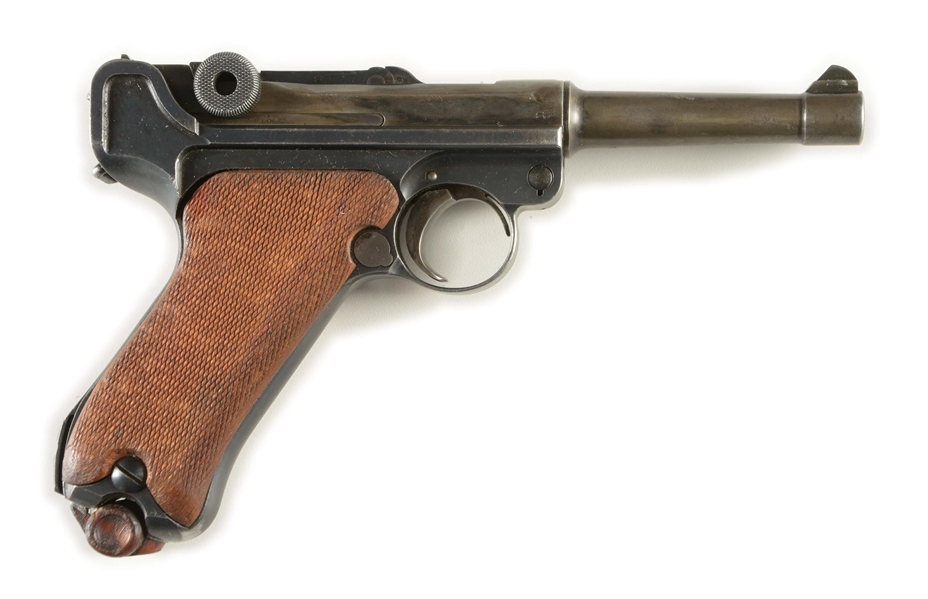 (C) 1920 COMMERCIAL LUGER SEMI-AUTOMATIC PISTOL ENDORSED BY JAN STILL AS AN AUTHENTIC "DEATHS HEAD" LUGER.