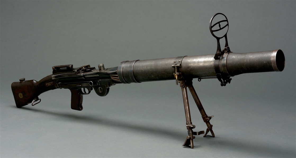 (N) POPULAR FUN TO SHOOT BRITISH LEWIS MODEL OF 1914 MACHINE GUN (CURIO & RELIC).