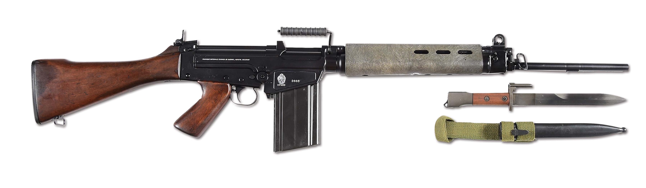 (N) ATTRACTIVE FN HERSTAL FN-FAL MACHINE GUN AS MANUFACTURED FOR THE CONGO (CURIO AND RELIC).