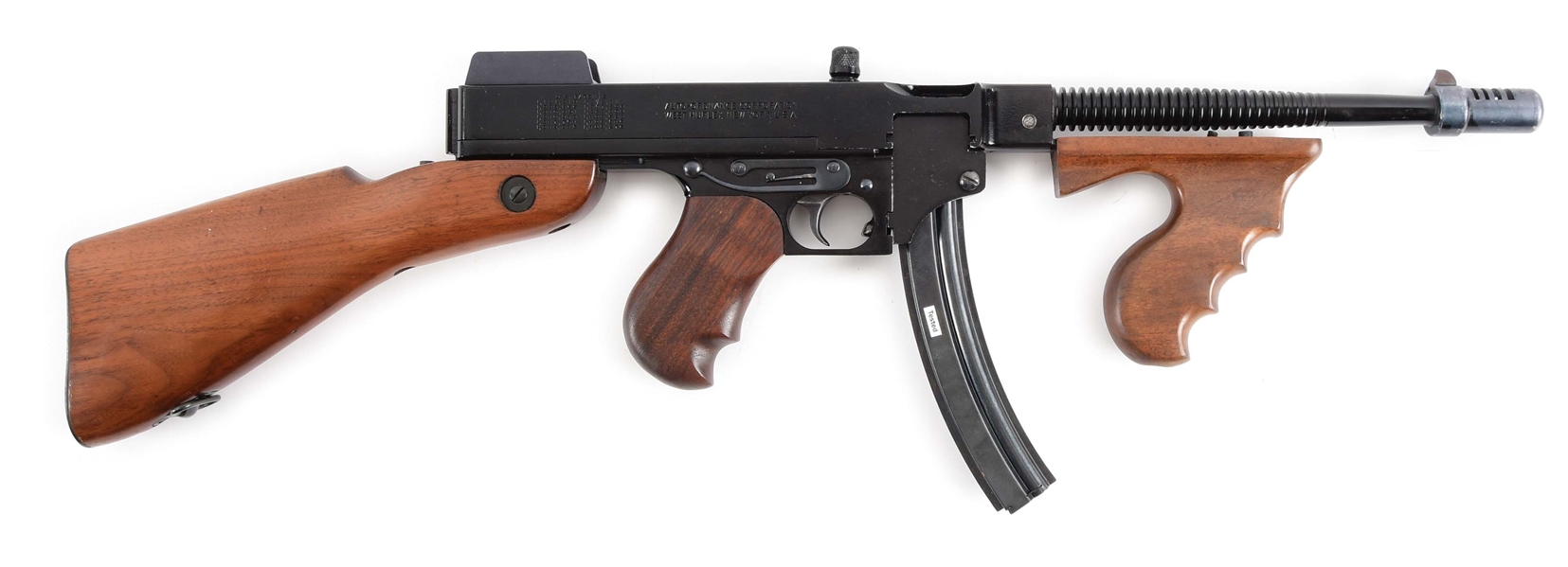 (N) SCARCE AND POPULAR AUTO ORDNANCE MODEL 1928 A22 THOMPSON MACHINE GUN IN .22 LR (CURIO AND RELIC).