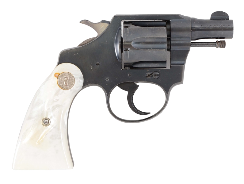 (C) BOXED NEAR NEW COLT BANKERS SPECIAL DOUBLE ACTION REVOLVER (1934)
