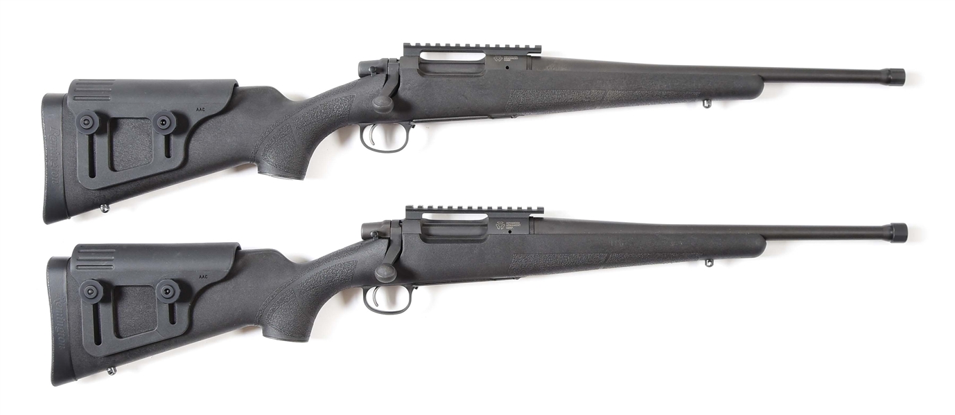 (M) LOT OF TWO: REMINGTON AAC MODEL 7 BOLT ACTION RIFLES.