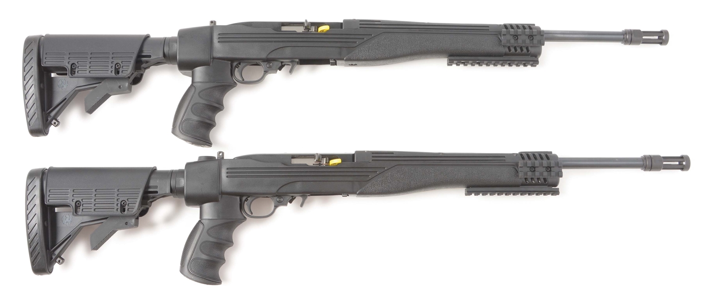 (M) LOT OF TWO: RUGER ITAC 10/22 SEMI AUTOMATIC RIFLES.