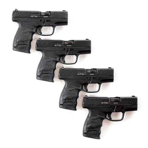 (M) LOT OF FOUR: FOUR WALTHER PPS LEM2 SEMI AUTOMATIC PISTOLS.