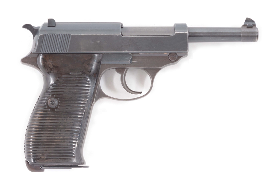 (C) WALTHER AC 42 P-38 SEMI-AUTOMATIC PISTOL WITH HOLSTER.