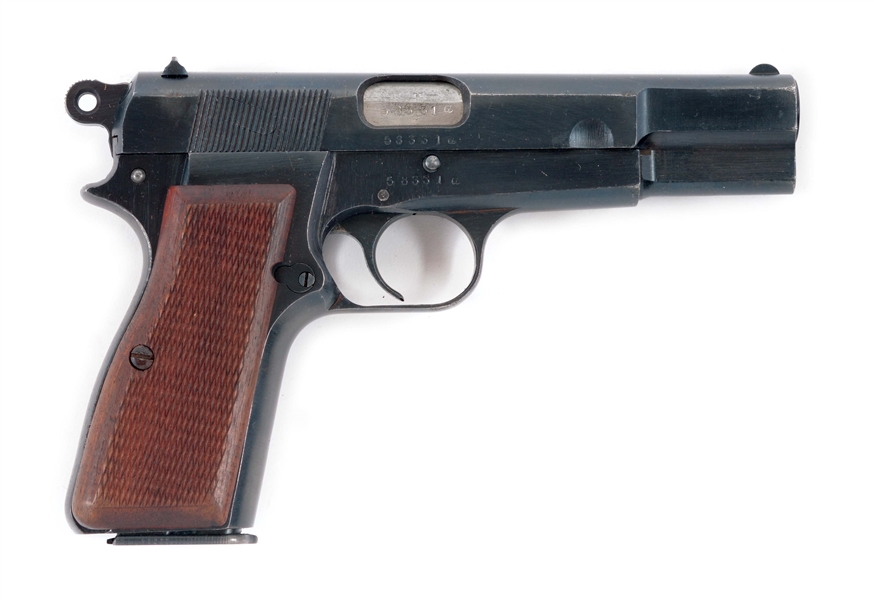 (C) FN / BROWNING HIGH POWER SEMI AUTOMATIC PISTOL WITH RIG.