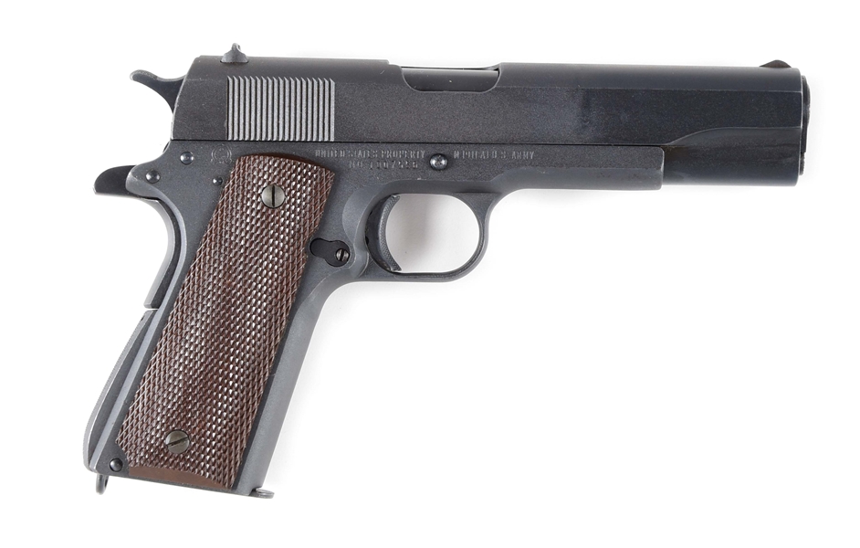(C) US 1911A1 .45 AUTOMATIC BY REMINGTON RAND, SERIAL 1007556.