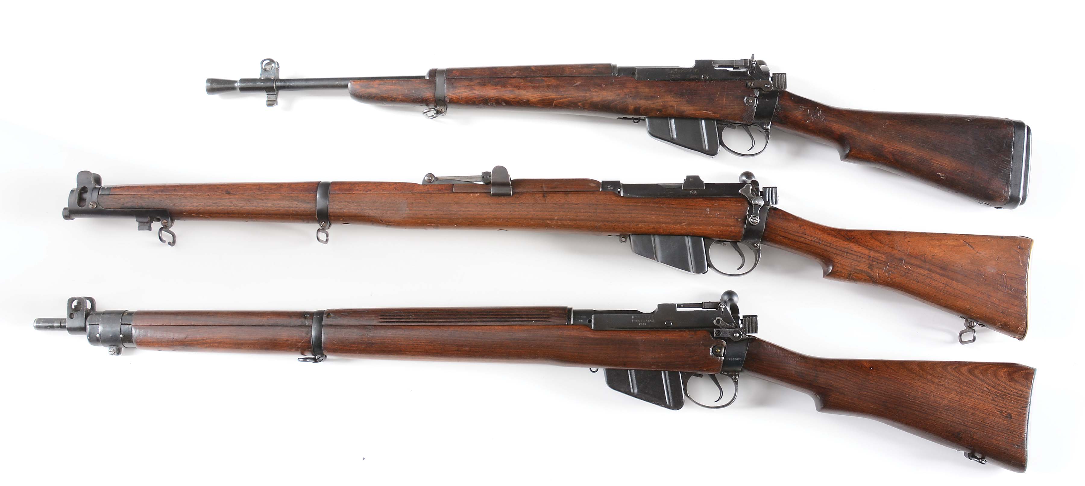Lot Detail C Lot Of Three Three British World War Ii Era Rifles