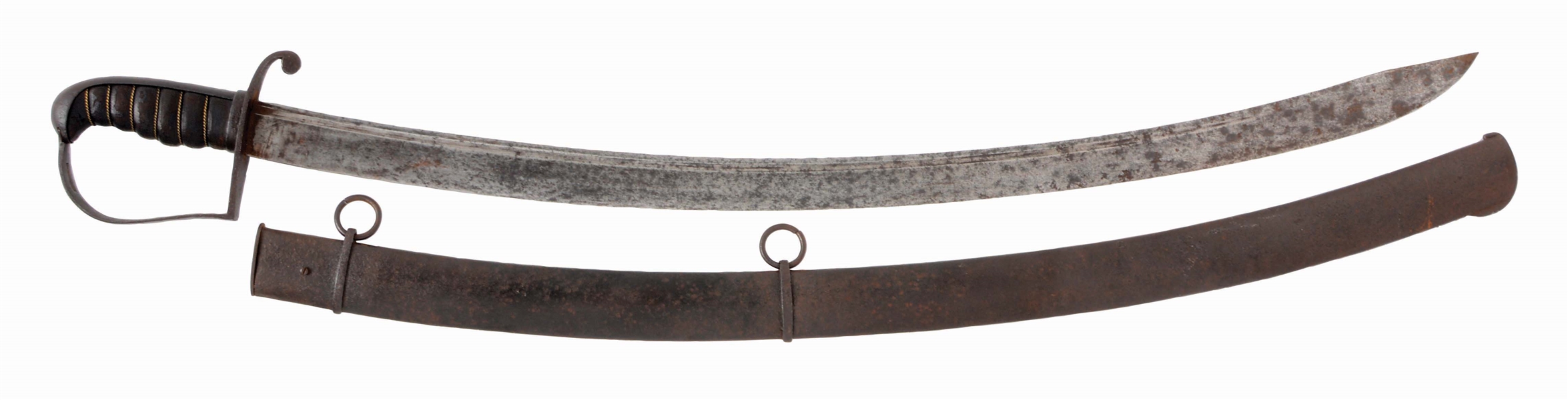 RARE 1813 MARYLAND CONTRACT CAVALRY SABER BY HENRY.