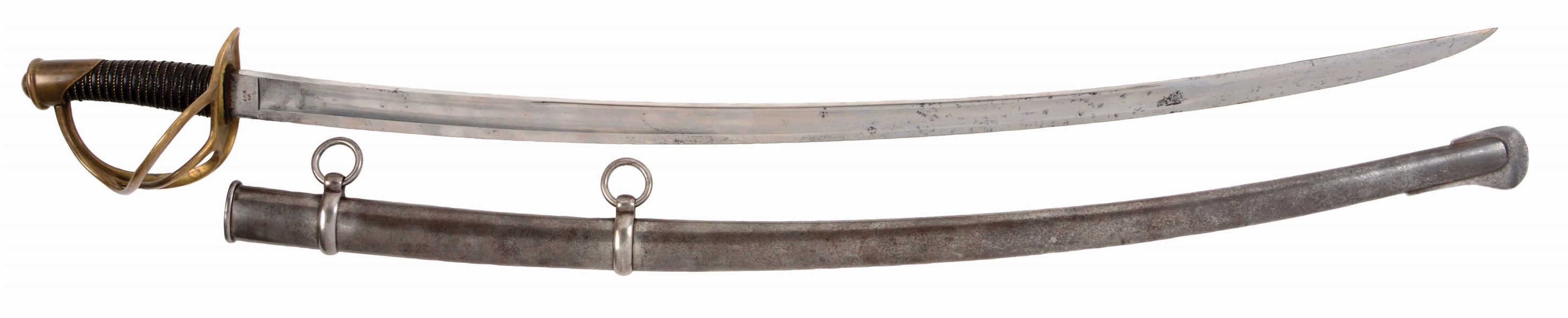A VERY GOOD PRE-WAR 1845 PRODUCTION AMES 1840 CAVALRY SABER.