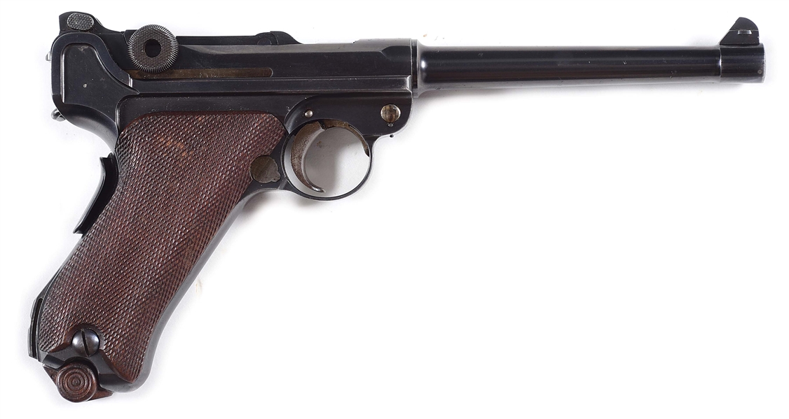 (C) DWM 1906 NAVY LUGER SEMI-AUTOMATIC PISTOL WITH HOLSTER AND STOCK.