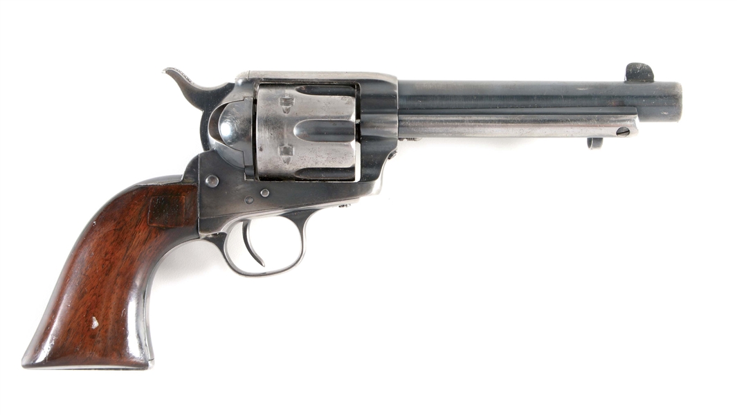 (A) CUSTER RANGE COLT US ARTILLERY SINGLE ACTION ARMY .45 REVOLVER WITH KOPEC LETTER.