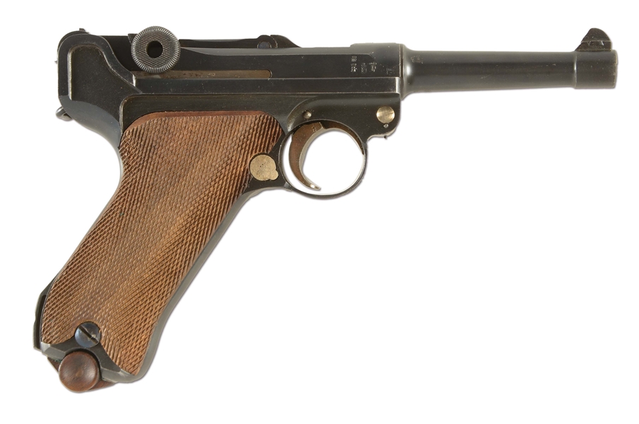 (C) 1917 DATED ERFURT P08 LUGER SEMI-AUTOMATIC PISTOL WITH HOLSTER.