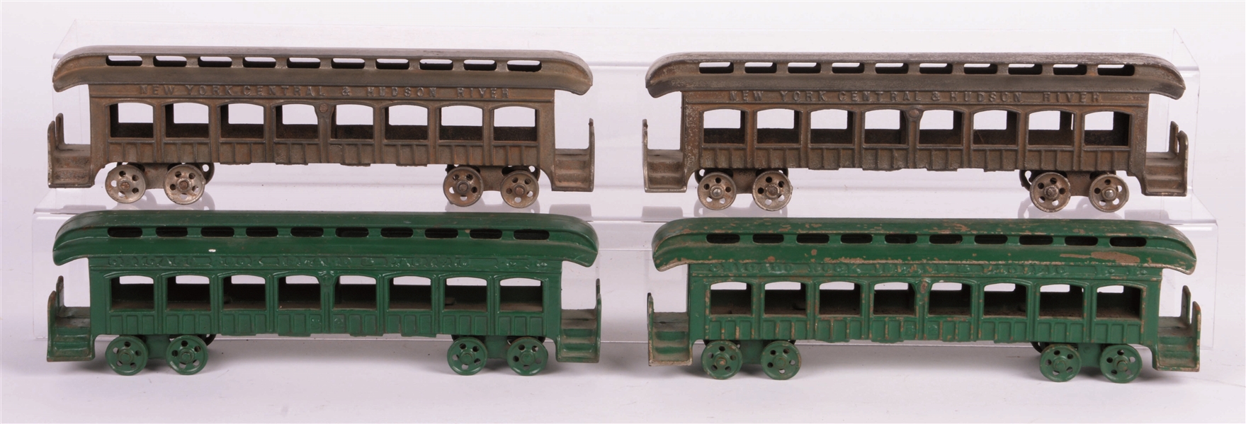 LOT OF 4: TOY PASSENGER CARS.