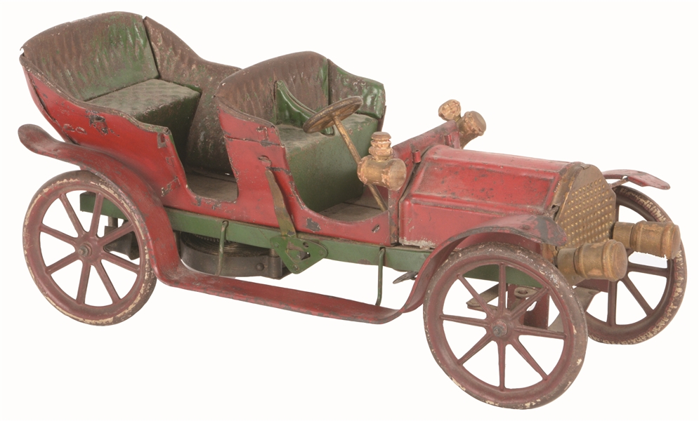 SCARCE PRESSED STEEL EARLY WIND-UP AUTOMOBILE.