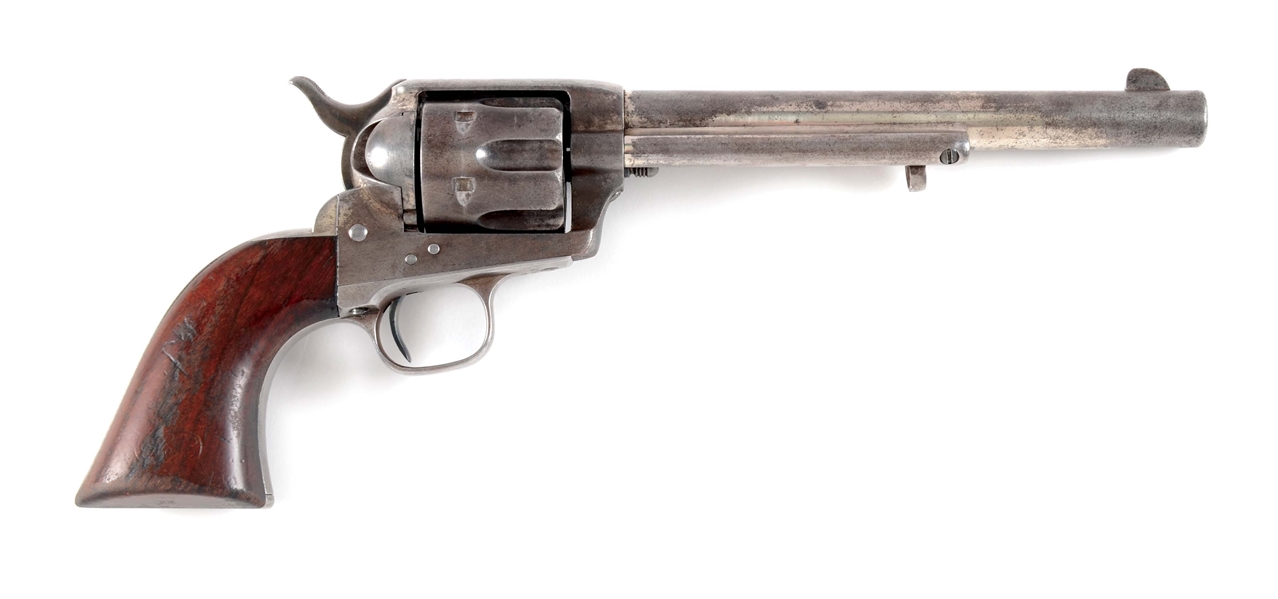 (A) COLT NICKEL-PLATED HENRY NETTLETON INSPECTED SINGLE ACTION ARMY REVOLVER.
