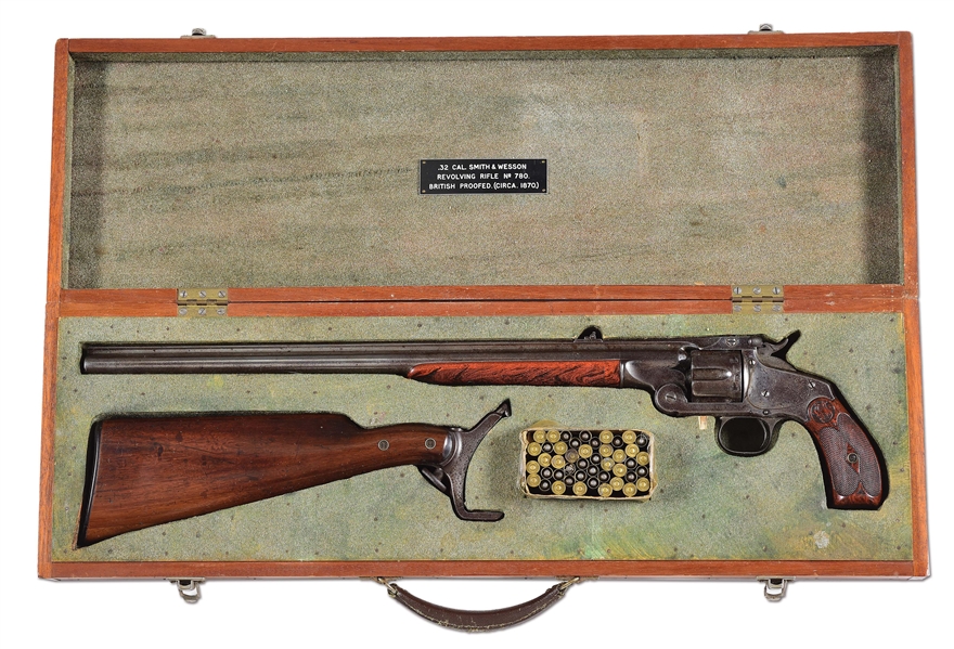 (A) BRITISH STAMPED SMITH & WESSON MODEL 320 REVOLVING RIFLE