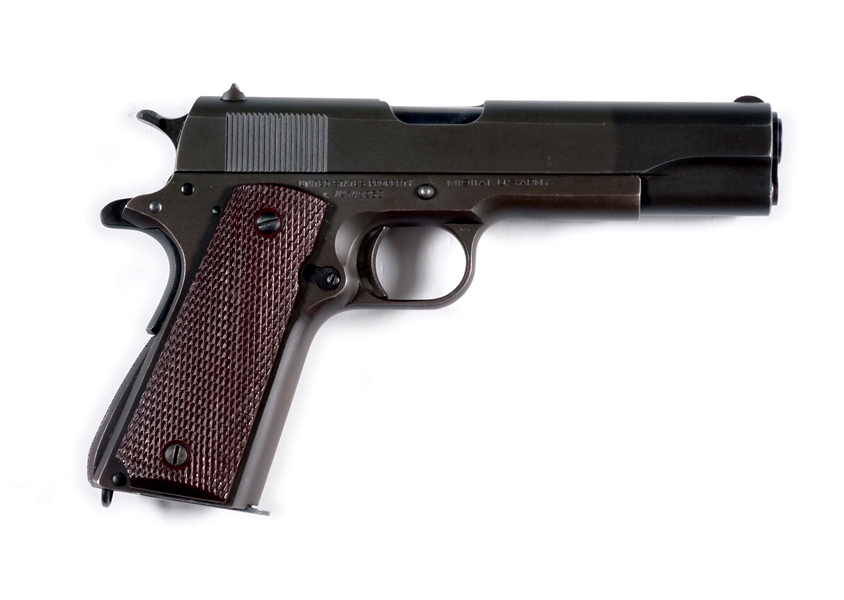 (C) RARE COLT MODEL 1911A1 US ARMY SEMI AUTOMATIC PISTOL INSPECTED BY ROBERT SEARS.