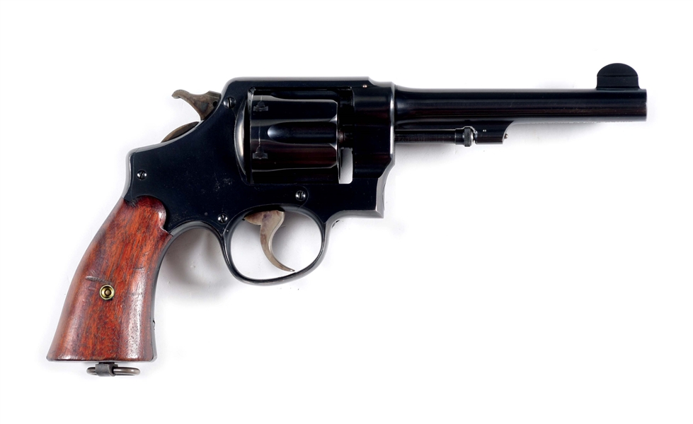(C) STELLAR CONDITION US SMITH AND WESSON MODEL 1917 REVOLVER FROM THE CHARLES CLAWSON COLLECTION.