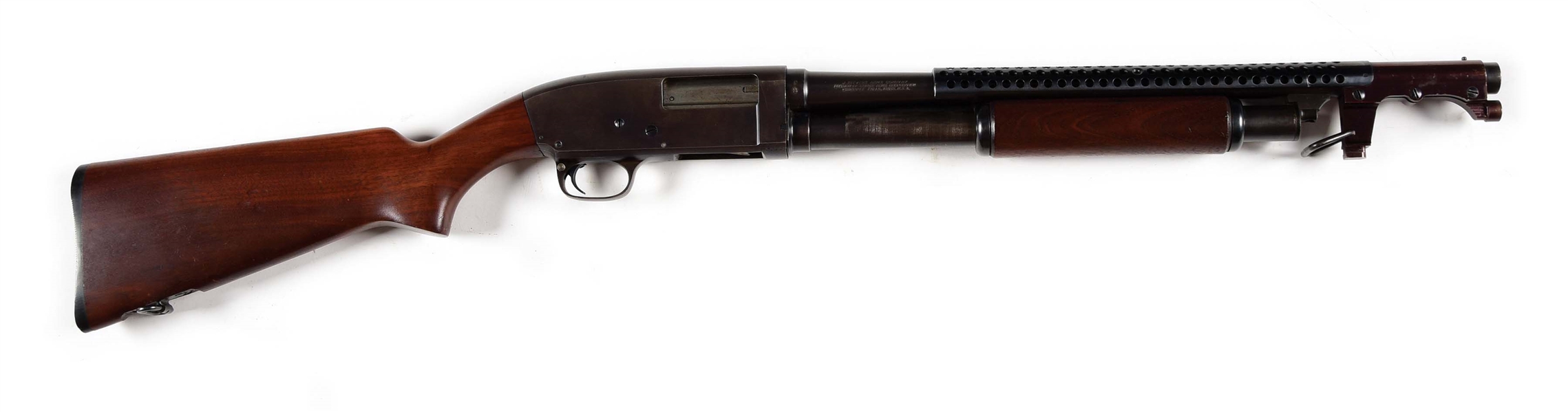 (C) WORLD WAR II US MILITARY STEVENS MODEL 620 TRENCH SHOTGUN.