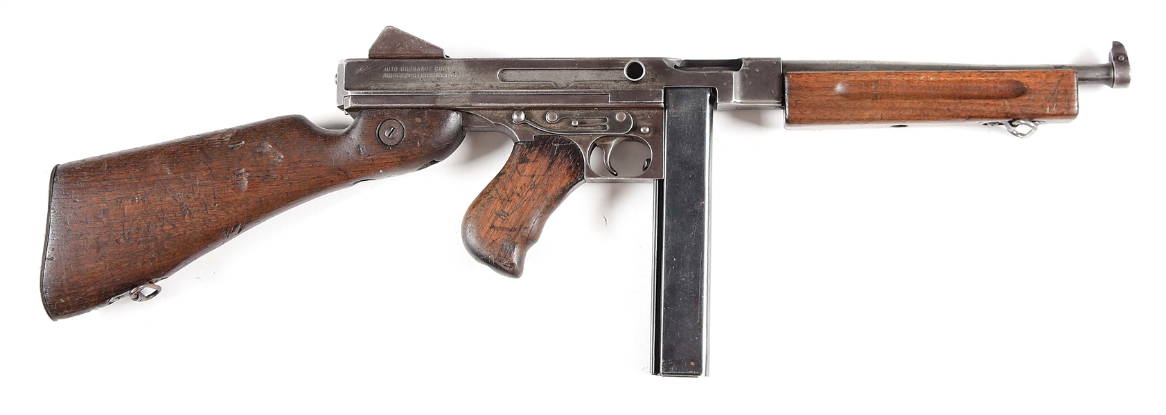 (N) CLASSIC U.S. PROPERTY MARKED WORLD WAR II AUTO ORDNANCE M1A1 THOMPSON MACHINE GUN (PRE-86 DEALER SAMPLE).