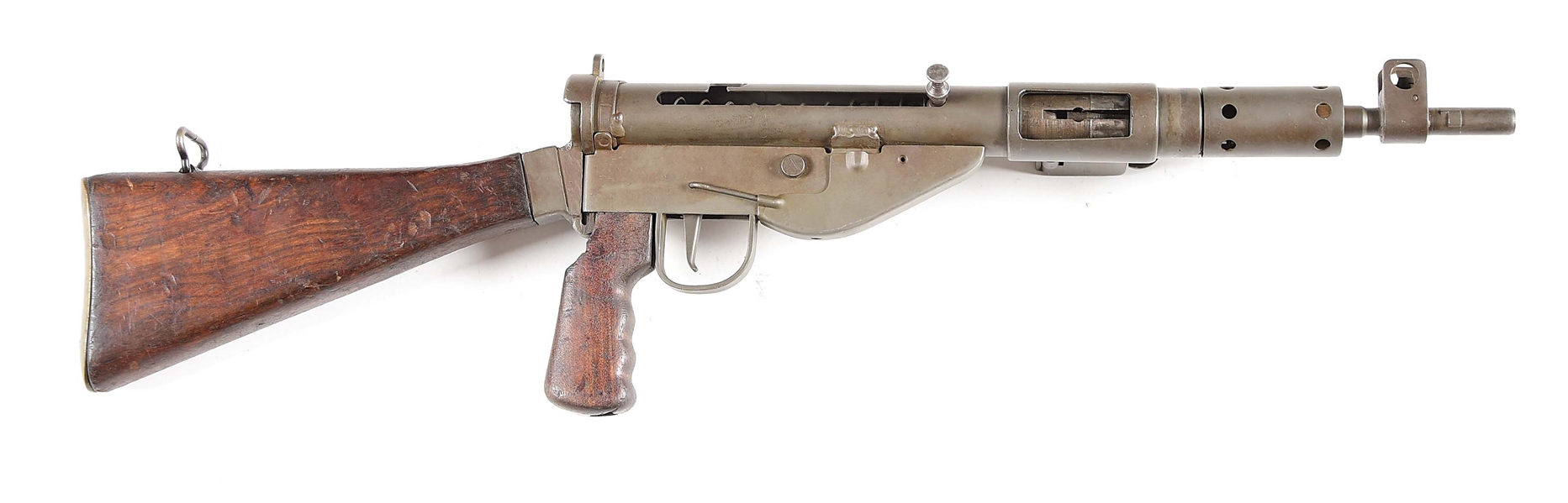 (N) VERY CLEAN AND ATTRACTIVE ERB REGISTERED RECEIVER BRITISH STEN MK V MACHINE GUN (FULLY TRANSFERABLE).