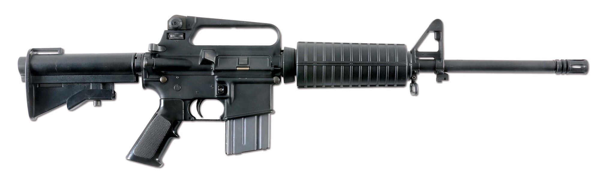 (N) VERY DESIRABLE BUSHMASTER FIREARMS XM1EA2 (M16) MACHINE GUN WITH 20” HEAVY BARREL AND TELESCOPING BUTTSTOCK (FULLY TRANSFERABLE) 
