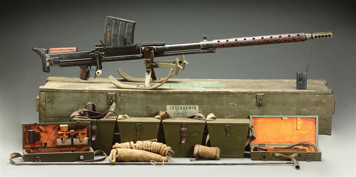 (D) HIGH CONDITION FINNISH LAHTI 20 MM ANTI-TANK RIFLE WITH DESIRABLE ACCESSORIES (DESTRUCTIVE DEVICE).