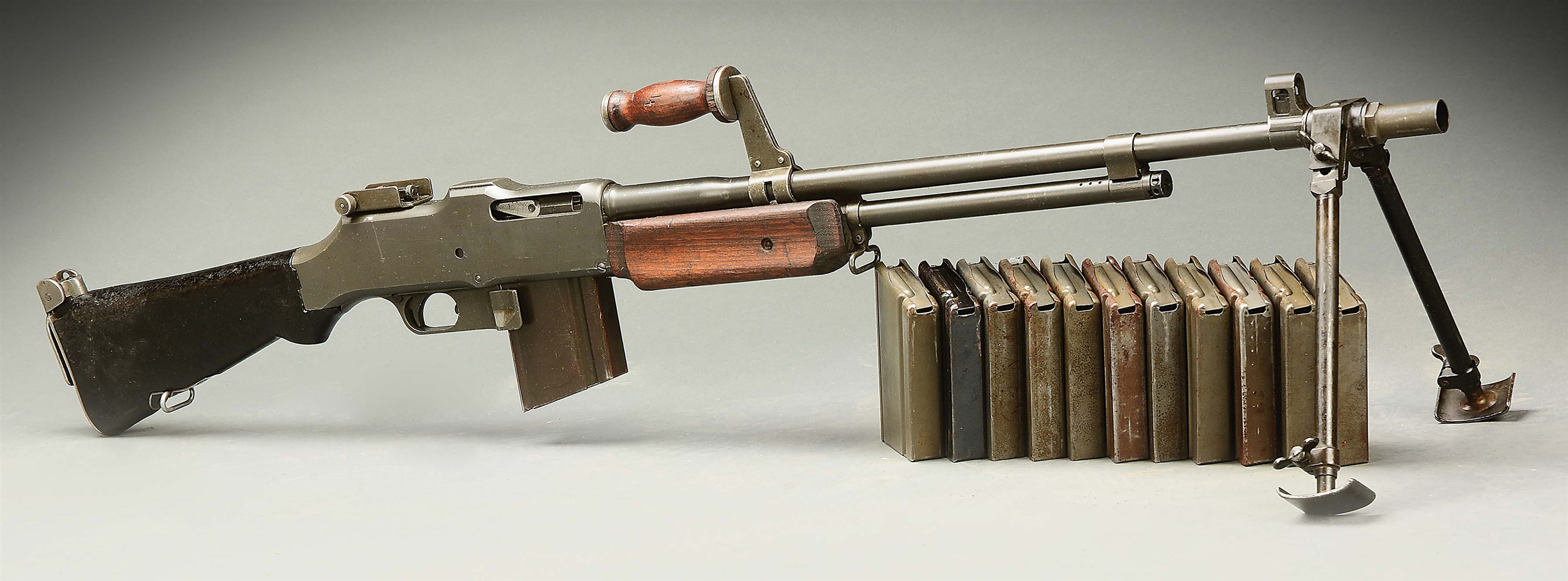 (N) VERY FINE MARLIN ROCKWELL MODEL 1918A2 BROWNING AUTOMATIC RIFLE (B.A.R) MACHINE GUN (PRE-86 DEALER SAMPLE).