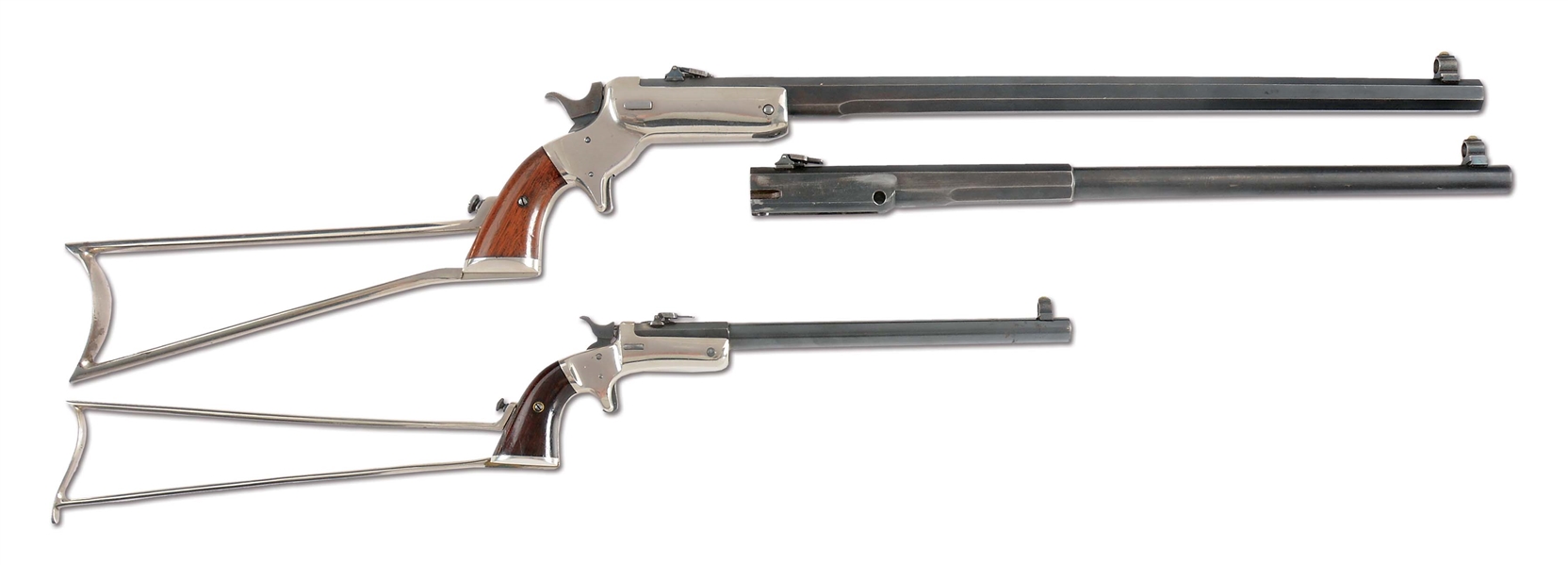 (C) LOT OF 2: STEVENS POCKET RIFLES.