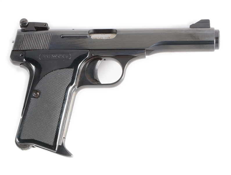 (M) BROWNING 380 TARGET SEMI-AUTOMATIC PISTOL WITH BROWNING CASE.