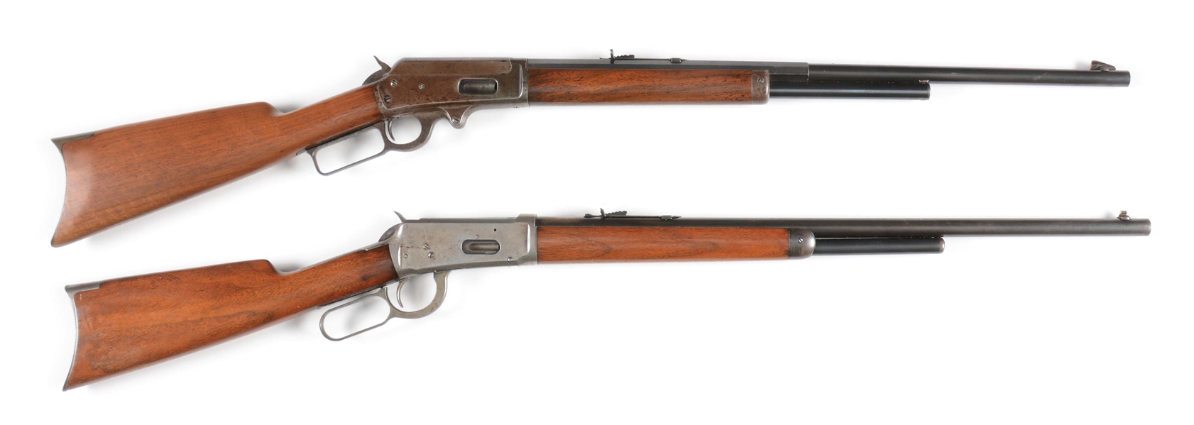 (C+A) LOT OF 2: MARLIN MODEL 1893 AND WINCHESTER MODEL 1894 RIFLES.