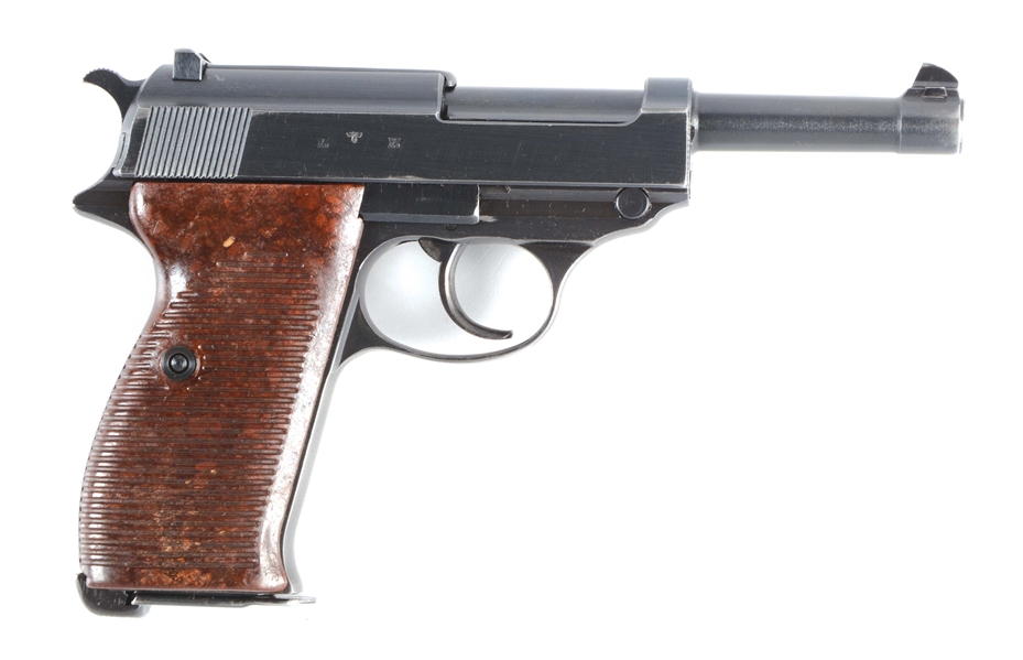 (C) WALTHER AC-43 P38 SEMI AUTOMATIC PISTOL FULL RIG.