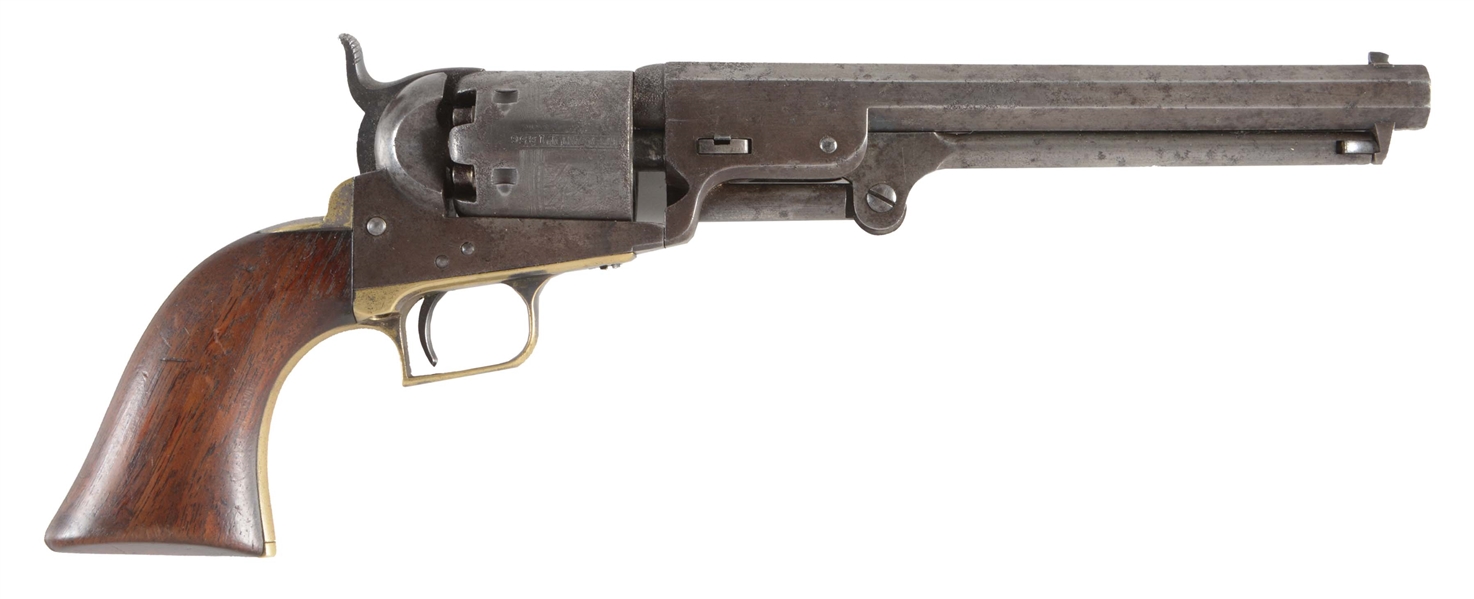 (A) EARLY SECOND MODEL COLT 1851 NAVY PERCUSSION REVOLVER (1850).