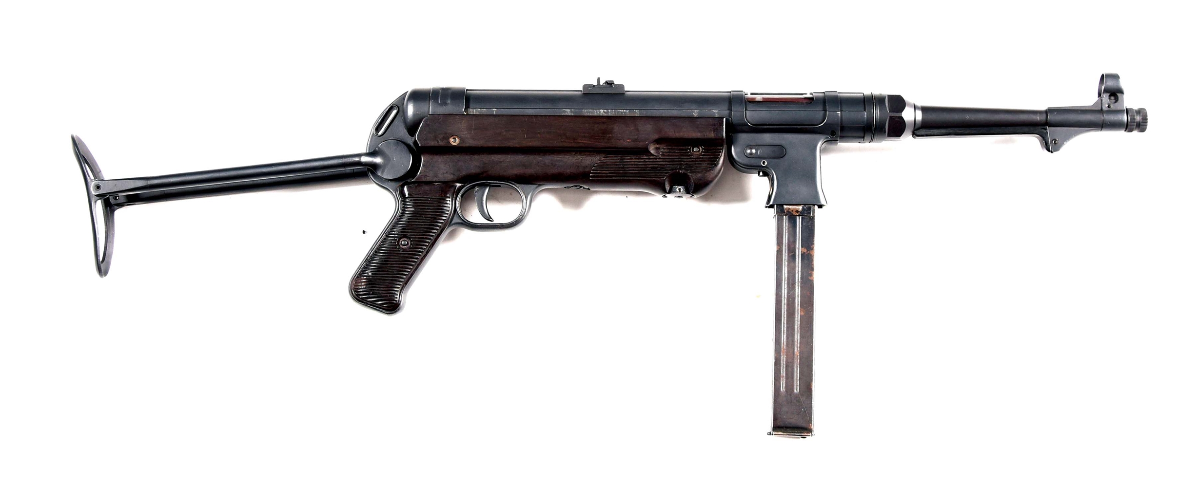 (N) WILSON REGISTERED TUBE TRANSITIONAL FLAT MAG HOUSING GERMAN WORLD WAR II MP-40 MACHINE GUN (FULLY TRANSFERABLE).