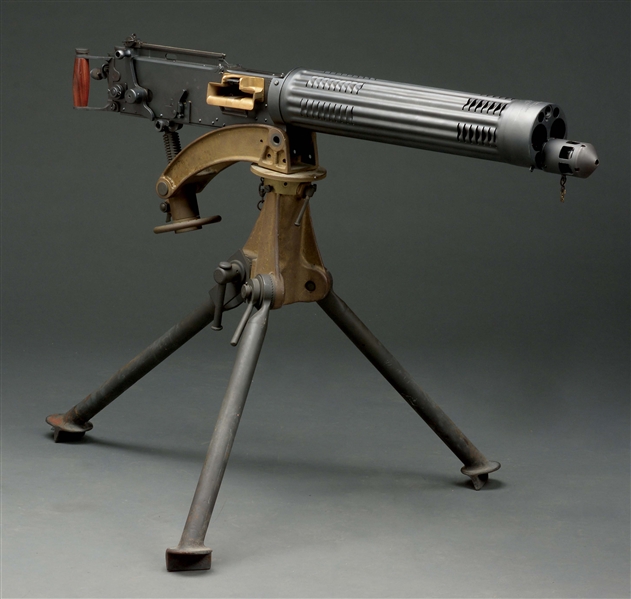 (N) COMPANION SHOOTING SUPPLIES/COLT VICKERS MODEL 1918 MACHINE GUN CONVERTED TO GROUND GUN (CURIO & RELIC).